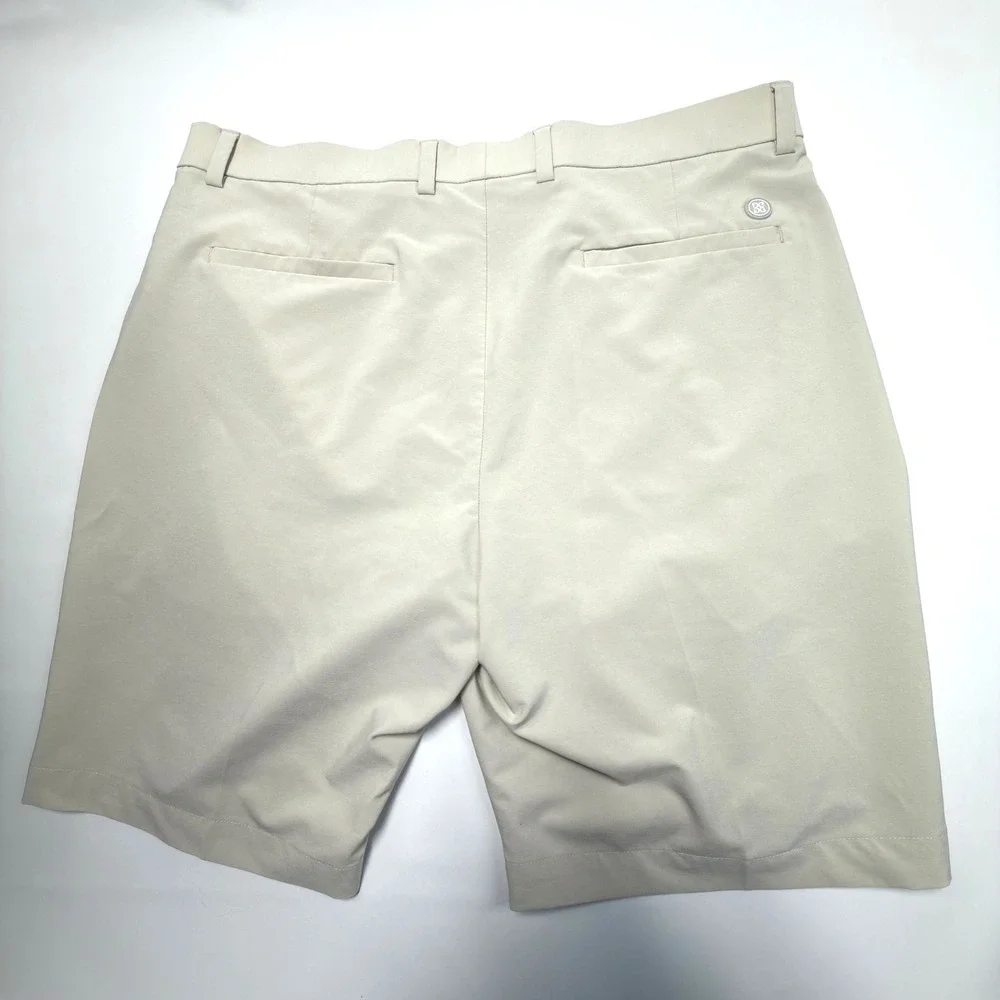 G/FORE Maverick 4-Way Stretch Golf Shorts Men's 36 Beige Khaki Performance